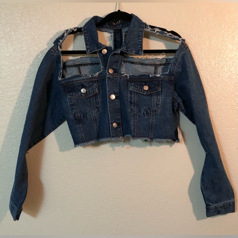 CROPPED DENIM JACKET